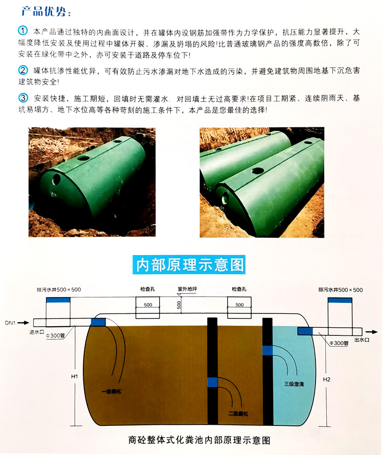大祥玻璃钢化粪池